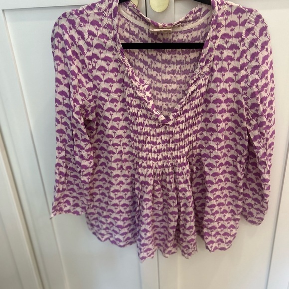 Anthropologie Vanessa Virginia Mahadia Peasant Blouse XS - Picture 2 of 5